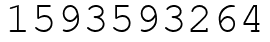 Число 1593593264.