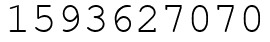Число 1593627070.