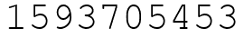 Число 1593705453.
