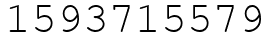 Число 1593715579.