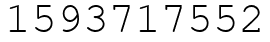 Число 1593717552.