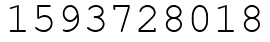 Число 1593728018.