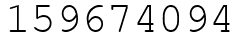 Число 159674094.
