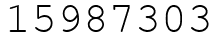 Число 15987303.