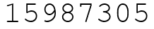 Число 15987305.
