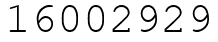 Число 16002929.