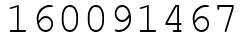 Число 160091467.