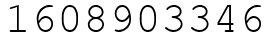 Число 1608903346.