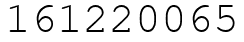 Число 161220065.