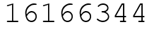 Число 16166344.