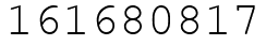 Число 161680817.