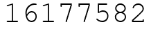 Число 16177582.