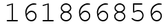 Число 161866856.