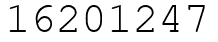 Число 16201247.