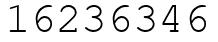 Число 16236346.