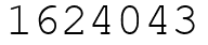 Число 1624043.