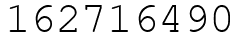 Число 162716490.