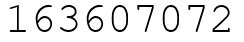 Число 163607072.