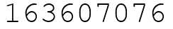 Число 163607076.