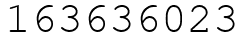 Число 163636023.