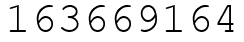 Число 163669164.