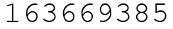 Число 163669385.