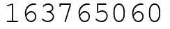 Число 163765060.