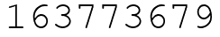 Число 163773679.