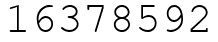 Число 16378592.