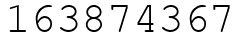 Число 163874367.