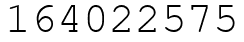 Число 164022575.