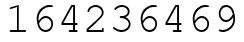 Число 164236469.