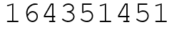 Число 164351451.