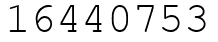 Число 16440753.