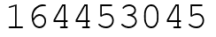 Число 164453045.