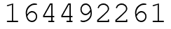 Число 164492261.