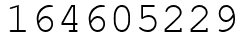 Число 164605229.