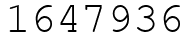 Число 1647936.