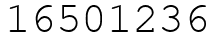 Число 16501236.