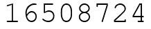 Число 16508724.