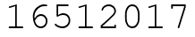 Число 16512017.