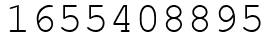 Число 1655408895.