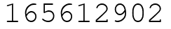 Число 165612902.