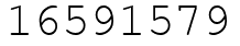 Число 16591579.