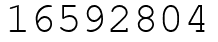Число 16592804.