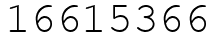 Число 16615366.