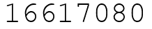 Число 16617080.