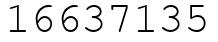 Число 16637135.