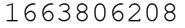 Число 1663806208.