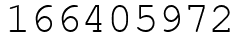 Число 166405972.
